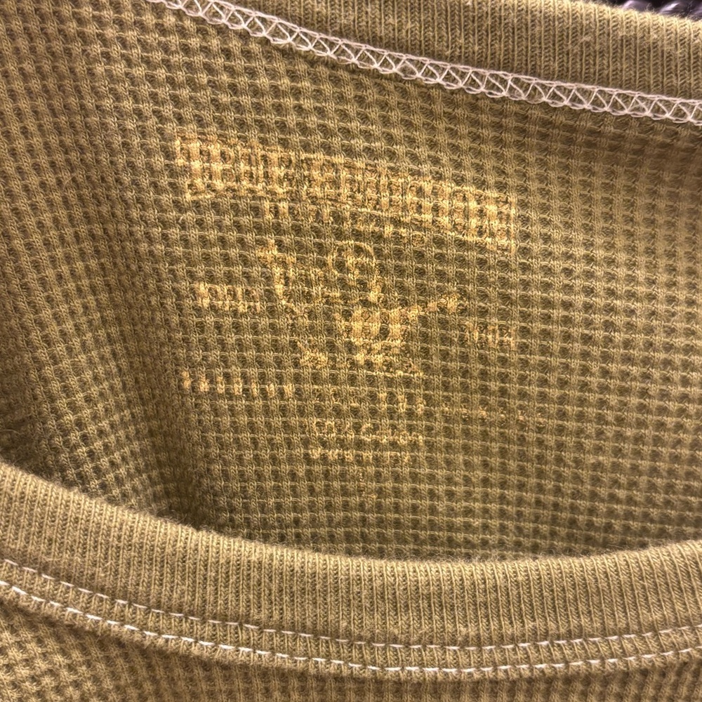 True religion | Authentic Green Waffle Knit Shirt - Picture 4 of 9